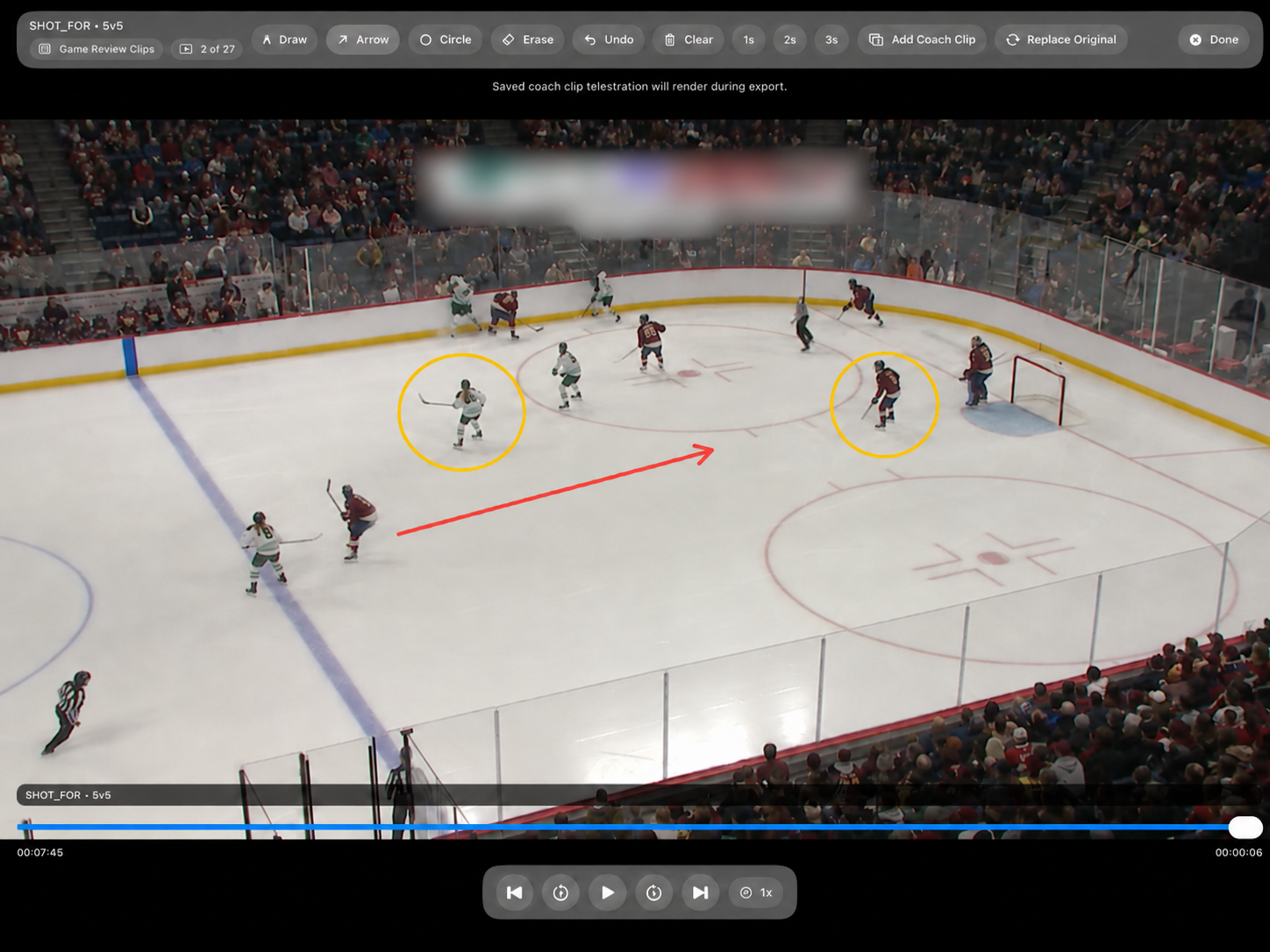 Kaish coach telestration screen